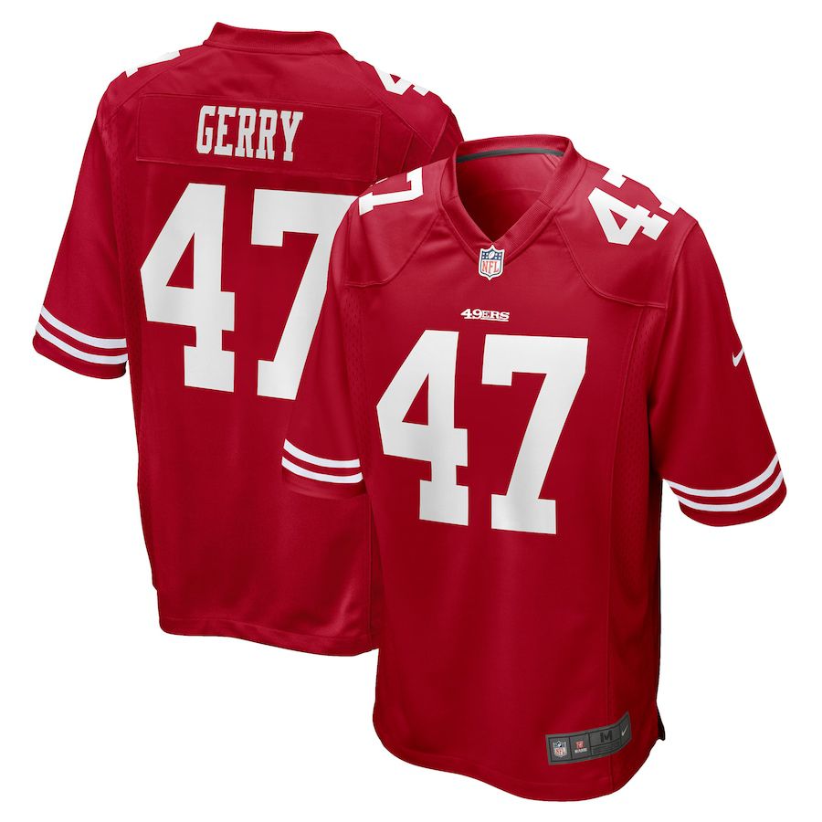 Men San Francisco 49ers #47 Nathan Gerry Nike Scarlet Game NFL Jersey->san francisco 49ers->NFL Jersey